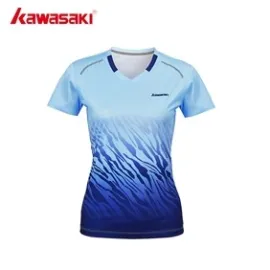 lacitesport.com - Kawasaki A2942 T-shirt de badminton Femme, Couleur: Bleu, Taille: M