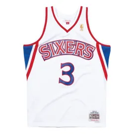 lacitesport.com - Maillot NBA Allen Iverson Sixers Blanc 1996-97 Swingman - Mitchell & Ness