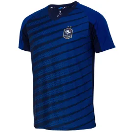 lacitesport.com - Maillot supporter FFF - Collection officielle Equipe de France de Football - Homme, Couleur: Bleu, Taille: S