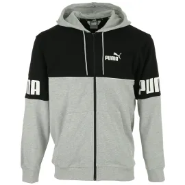 lacitesport.com - Puma Colorblock Sweatshirt À Capuche Homme, Couleur: Gris, Taille: XS