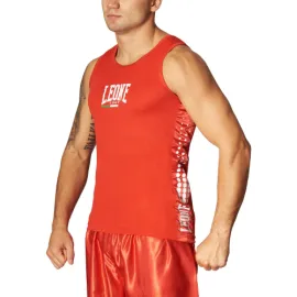 lacitesport.com - Leone 1947 Canottiera Débardeur Boxe, Couleur: Rouge, Taille: M