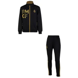 lacitesport.com - Survêtement fit Real Madrid - Collection officielle - Homme, Couleur: Noir, Taille: S