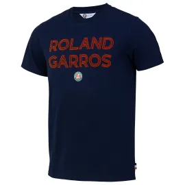 lacitesport.com - T-shirt Roland Garros - Collection officielle - Taille Homme, Couleur: Bleu, Taille: S