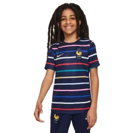 lacitesport.com - Nike Equipe de France Maillot Pre-match Academy Pro 2024 Enfant, Couleur: Bleu, Taille: L (enfant)