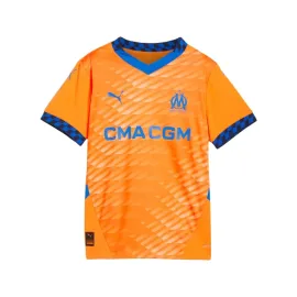 lacitesport.com - Puma OM Maillot Third 24/25 Enfant, Couleur: Orange, Taille: 6 ans