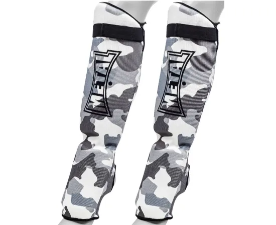 lacitesport.com - Metal Boxe Coton Elast. Army Protège Tibia-pied, Taille: XL