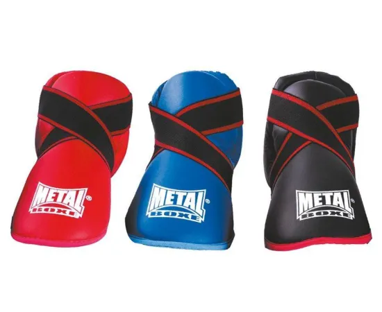 lacitesport.com - Metal Boxe Prima Protège Pieds, Couleur: Rouge, Taille: XXS