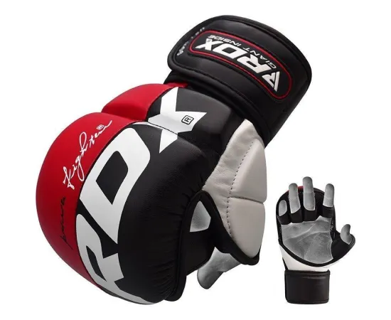 lacitesport.com - RDX T6 Gants de grappling Adulte, Couleur: Rouge, Taille: XL