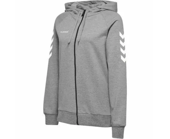 lacitesport.com - Hummel Go Cotton Zip Sweat de handball Homme, Couleur: Gris, Taille: 6 ans