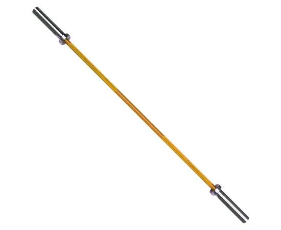 lacitesport.com - Barre musculation en aluminium 180cm alésage 50mm + 2 stop disques | Plusieurs poids, Couleur: Or, Poids: 7,5kg