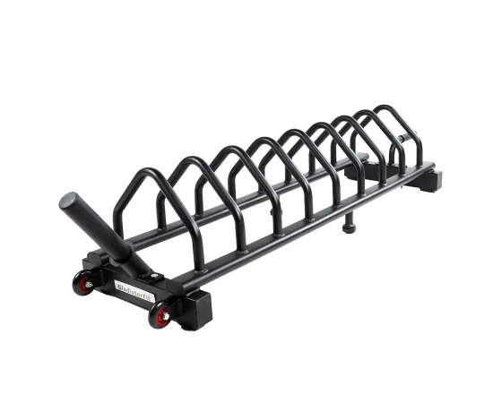 lacitesport.com - Gladiatorfit Rack de rangement en acier sur roulettes pour disques de poids Ø 50mm