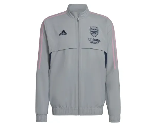 lacitesport.com - Adidas FC Arsenal Veste Prematch 22/23 Homme, Couleur: Gris, Taille: L