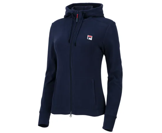 lacitesport.com - Fila Luna Fleece Veste de tennis Femme, Couleur: Bleu Marine, Taille: M