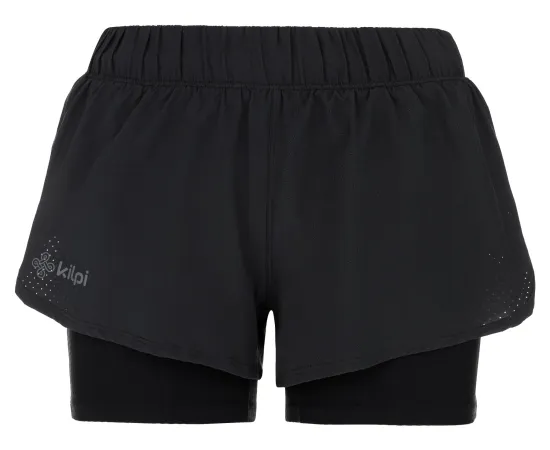 lacitesport.com - Kilpi BERGEN-W Short de running 2 en 1 Femme , Couleur: Noir, Taille: 34