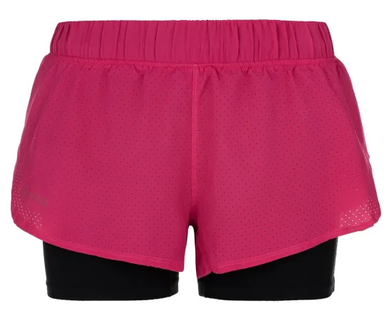 lacitesport.com - Kilpi BERGEN-W Short de running 2 en 1 femme , Couleur: Rose, Taille: 40