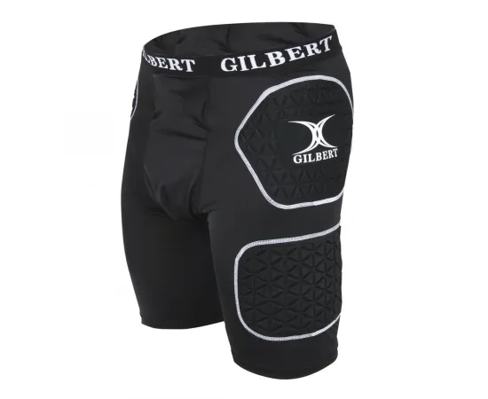 lacitesport.com - Gilbert Short de protection Enfant, Couleur: Noir, Taille: 10 ans