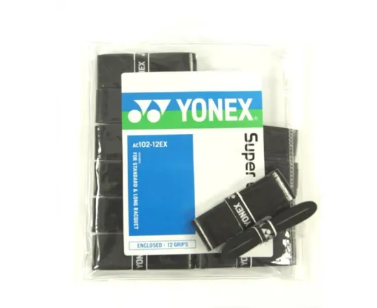 lacitesport.com - Yonex Pack de 12 Surgrips de badminton, Couleur: Noir