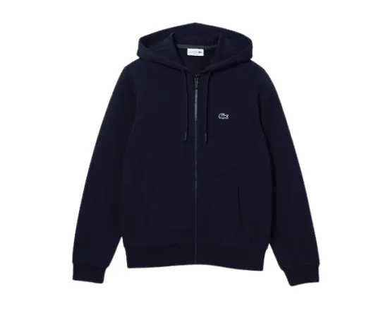 lacitesport.com - Lacoste zippé Core Solid Sweat Homme, Couleur: Bleu, Taille: 2