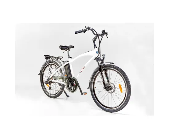 lacitesport.com - Biclou Urbain Classic 26 - Taille M - Blanc - Vélo électrique de ville