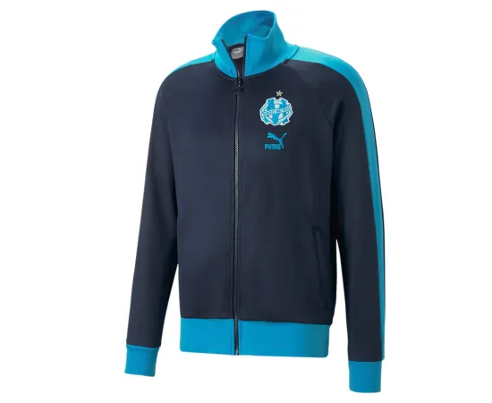 lacitesport.com - Puma OM Veste Heritage 2023 Homme, Couleur: Bleu Marine, Taille: S