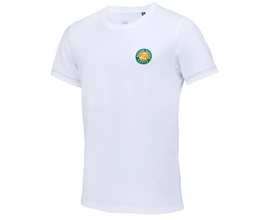 lacitesport.com - Roland Garros Collection Officielle T-shirt Homme, Couleur: Blanc, Taille: S