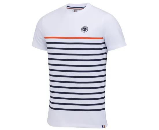 lacitesport.com - Roland Garros Collection Officielle T-shirt Homme, Couleur: Blanc, Taille: S