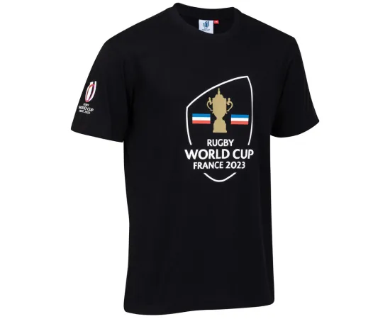 lacitesport.com - Rugby World Cup Collection Officielle T-shirt Homme, Couleur: Noir, Taille: S