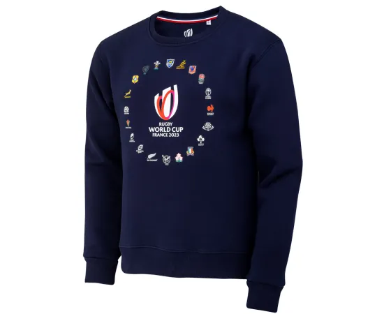 lacitesport.com - Rugby World Cup Collection Officielle Sweat Homme, Couleur: Bleu, Taille: S