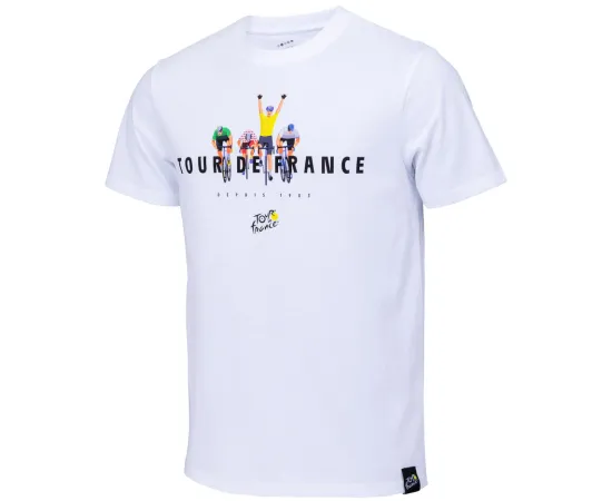 lacitesport.com - Tour de France Collection Officielle T-shirt Sprint Final Cyclisme Homme, Couleur: Blanc, Taille: S