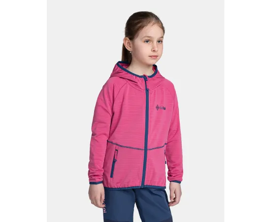 lacitesport.com - Sweat à capuche stretch pour fille Kilpi MEMPHIS-JG, Couleur: Rose, Taille: 146