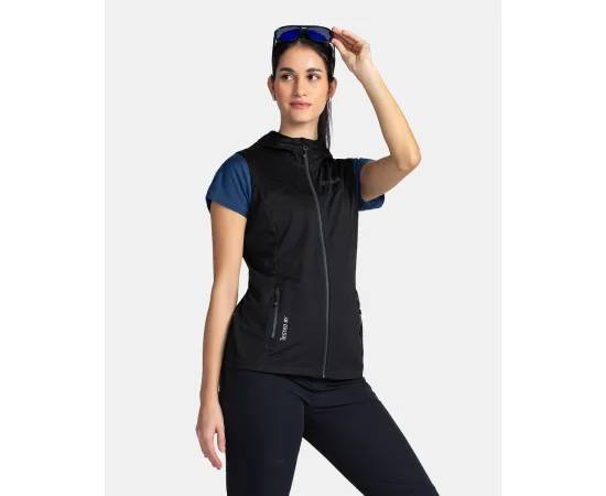 lacitesport.com - Gilet softshell pour femme Kilpi MONILEA-W, Couleur: Noir, Taille: 34