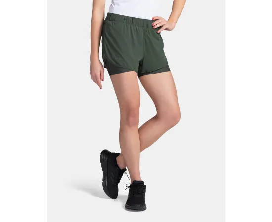 lacitesport.com - Short de course pour femme Kilpi BERGEN-W, Couleur: Vert, Taille: 34