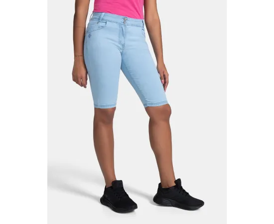 lacitesport.com - Short en coton pour femme Kilpi PARIVA-W, Couleur: Bleu, Taille: 34