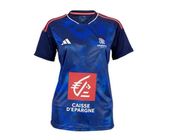 lacitesport.com - Adidas Equipe de France Maillot Domicile Handball 23/24 Femme, Couleur: Bleu, Taille: L