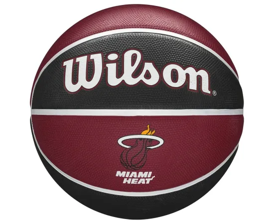 lacitesport.com - Wilson NBA Team Tribute Miami Heat Ballon de basket, Taille: T7