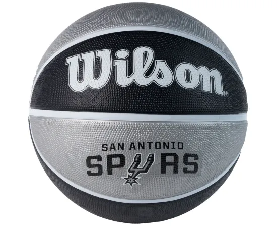 lacitesport.com - Wilson NBA Team Tribute SA Spurs Ballon de basket, Taille: T7