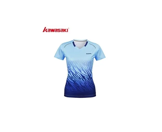 lacitesport.com - Kawasaki A2942 T-shirt de badminton Femme, Couleur: Bleu, Taille: M