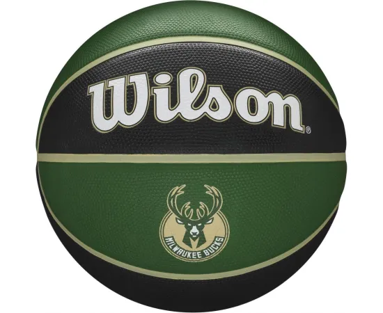 lacitesport.com - Ballon NBA Wilson Team Tribute Milwaukee Bucks, Taille: T7