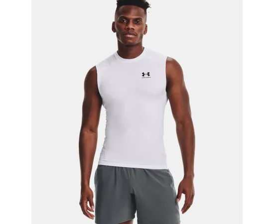 lacitesport.com - Under Armour Heatgear Débardeur Lycra Homme, Couleur: Blanc, Taille: 3XL