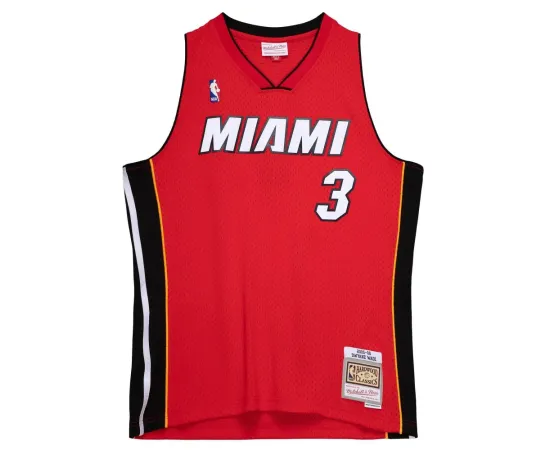 lacitesport.com - Mitchell & Ness Maillot NBA Dwayne Wade Heat Rouge 2005-06 Swingman, Taille: S