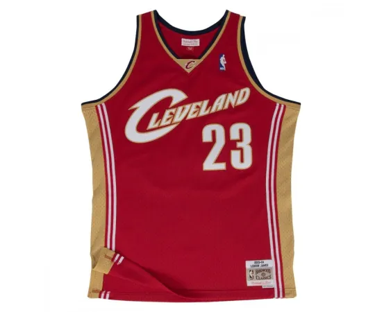 lacitesport.com - Mitchell & Ness Maillot NBA Lebron James Cavs Red Swingman 2003-2004, Taille: S