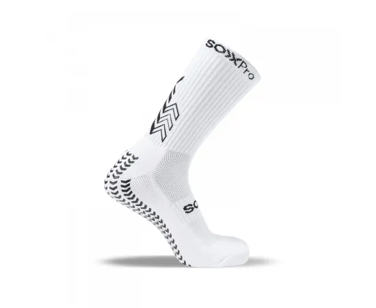 lacitesport.com - Soxpro Chaussettes Antiderapantes Adulte, Couleur: Blanc, Taille: M