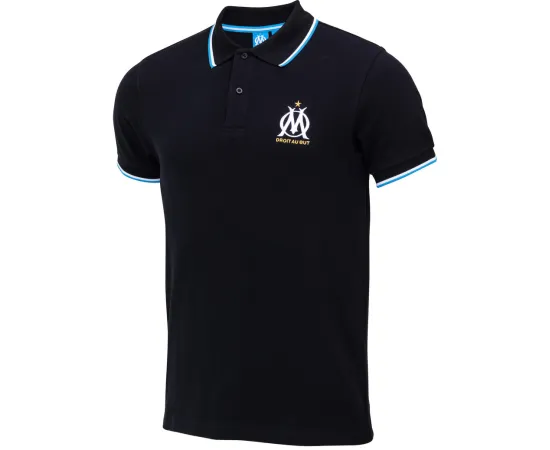 lacitesport.com - Polo fan OM Homme - Collection officielle Olympique de Marseille, Couleur: Noir, Taille: S