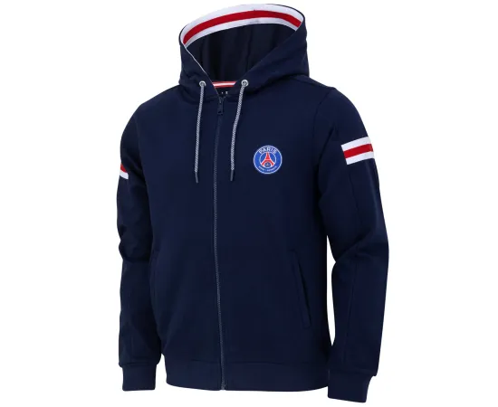 lacitesport.com - Sweat capuche zippé PSG Enfant - Collection officielle PARIS SAINT GERMAIN, Couleur: Bleu, Taille: 8 ans