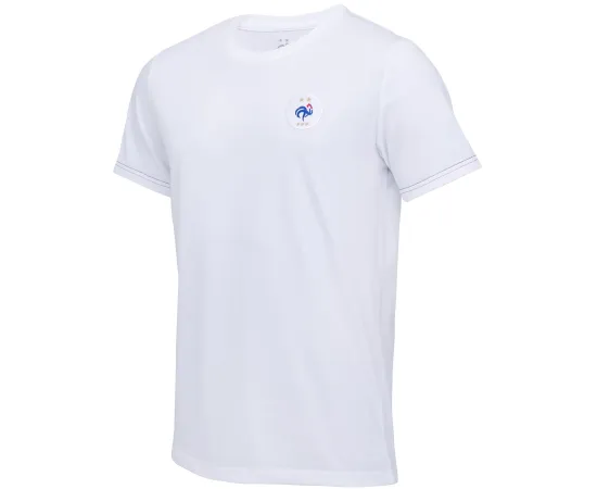 lacitesport.com - T-shirt fan FFF - Made in France - Collection officielle Equipe de France de Football - Homme, Couleur: Blanc, Taille: S