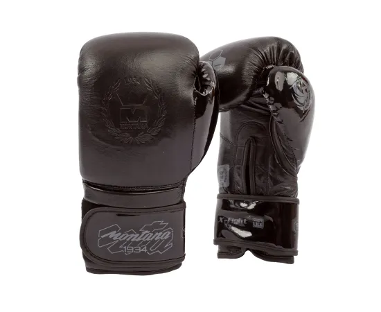 lacitesport.com - Montana X-FIGHT Evo BlackCode Gants Multiboxes, Couleur: Noir, Taille: 12oz