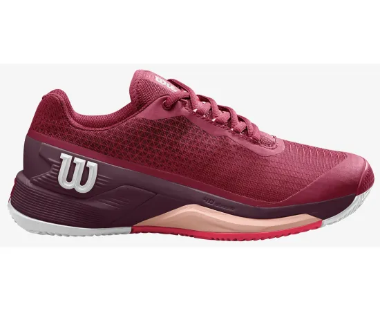 lacitesport.com - Wilson Rush Pro 4.0 Clay Chaussures de tennis Femme, Couleur: Bordeaux, Taille: 37 1/3