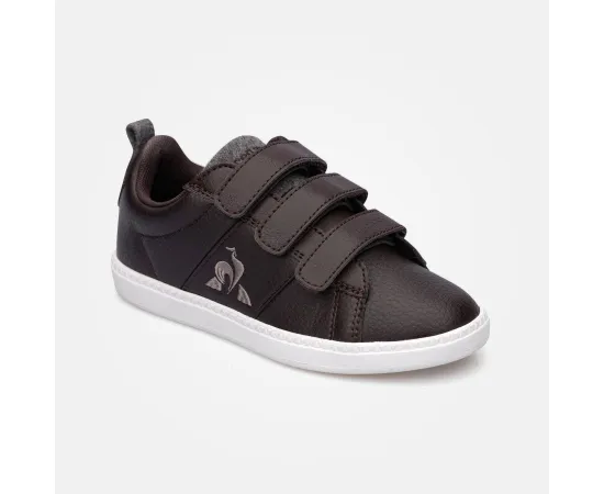 lacitesport.com - Le Coq Sportif Courtclassic Ps Reglisse Baskets Basses Enfant, Couleur: Marron, Taille: 34