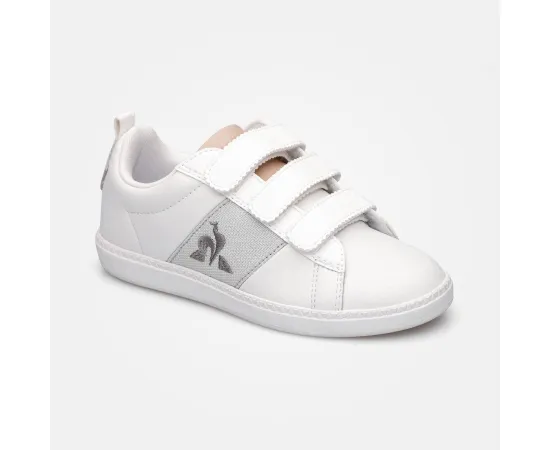 lacitesport.com - Le Coq Sportif Courtclassic Ps Girl Optical White/Old S Baskets Basses Enfant, Couleur: Blanc, Taille: 31