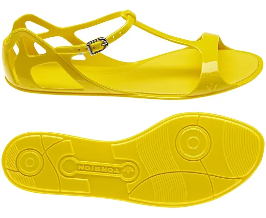 lacitesport.com - Adidas Zx Sandal W Sandales Femme, Couleur: Jaune, Taille: 40 2/3